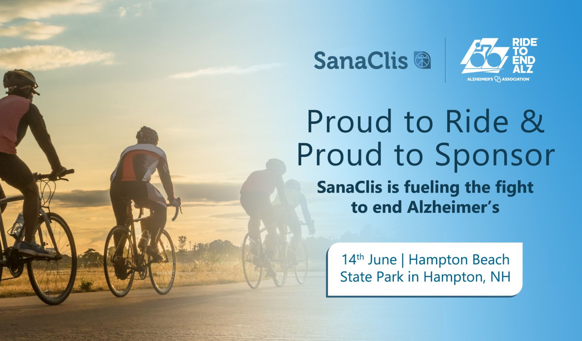 Banner, Ride to End Alz, 2025