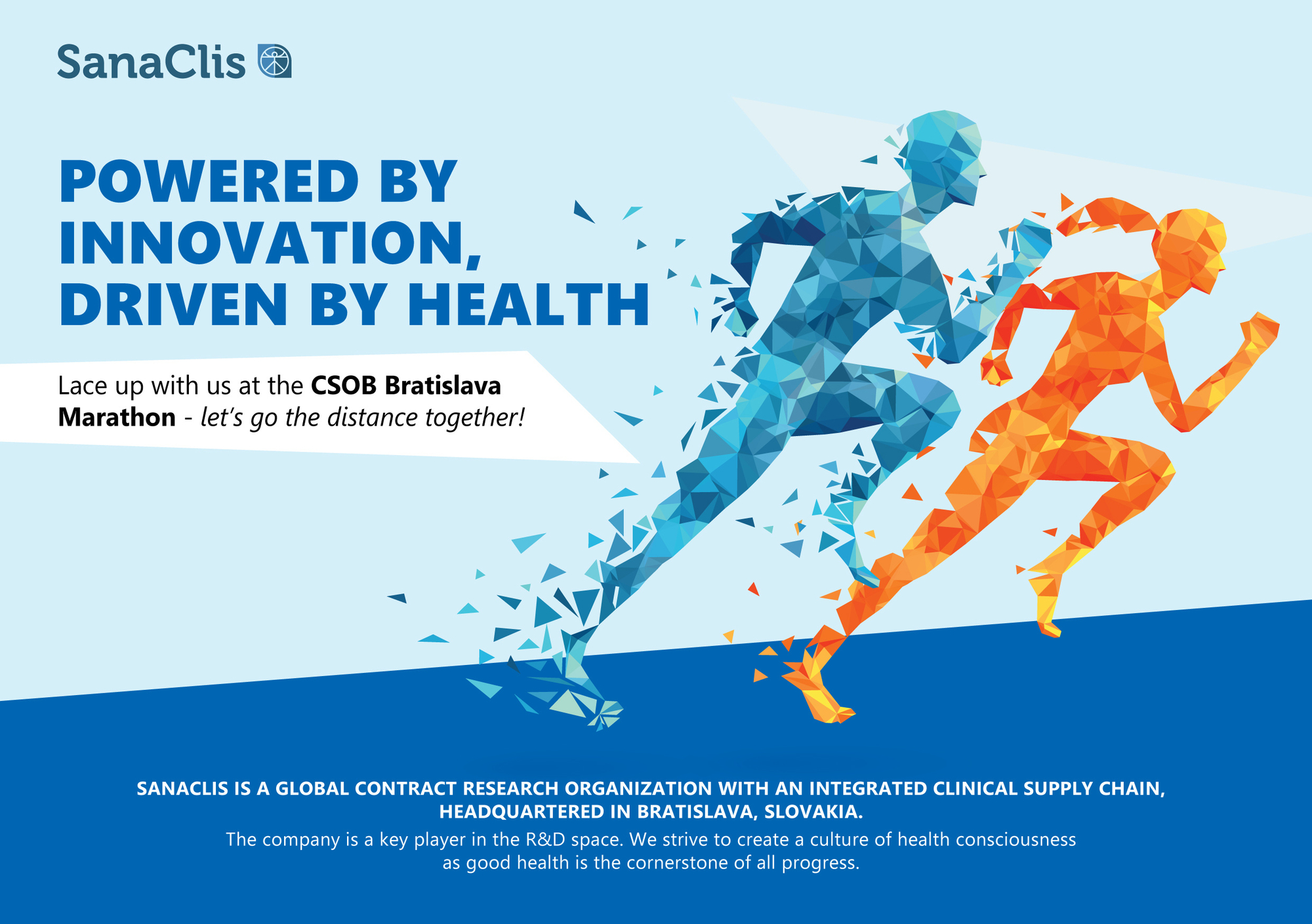 SanaClis is Participating at the ČSOB Bratislava Marathon!