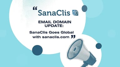 SanaClis announced its E-Mail domain update